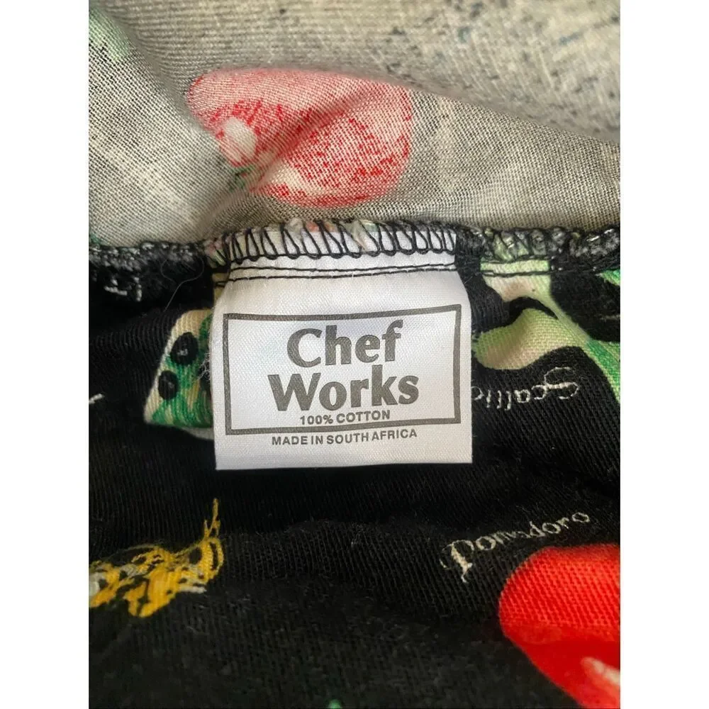 Chef works 100% cotton unisex Italia themed chef hat for kitchen one size
